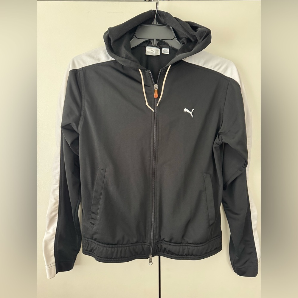 Vintage Puma Black and White Full Zip Jacket
